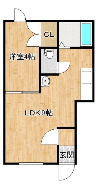 VALLSY BASE(1DK/2階)の間取り写真