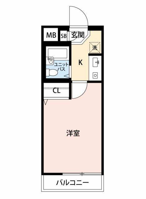 マイナビSTAYパレス池袋本町(1K/4階)の間取り写真