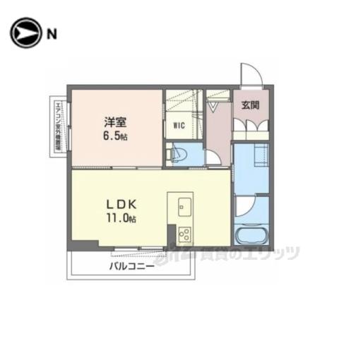 SHA MAISON LUNA(1LDK/1階)の間取り写真