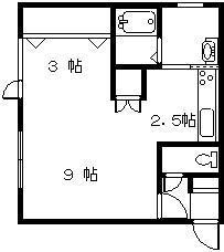 APEX GARDENHILLS ROSSO(1LDK/2階)の間取り写真