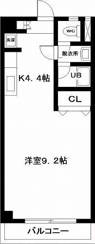 ＪＲ日豊本線 宮崎駅 徒歩8分 7階建 築24年(ワンルーム/6階)の間取り写真