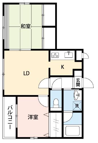 PREMIUM SPACE常盤台(2LDK/3階)の間取り写真