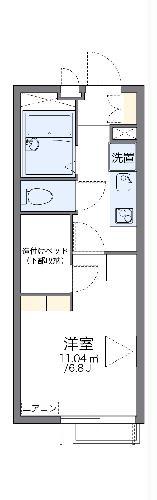 レオパレスデュオ K&J(1K/3階)の間取り写真