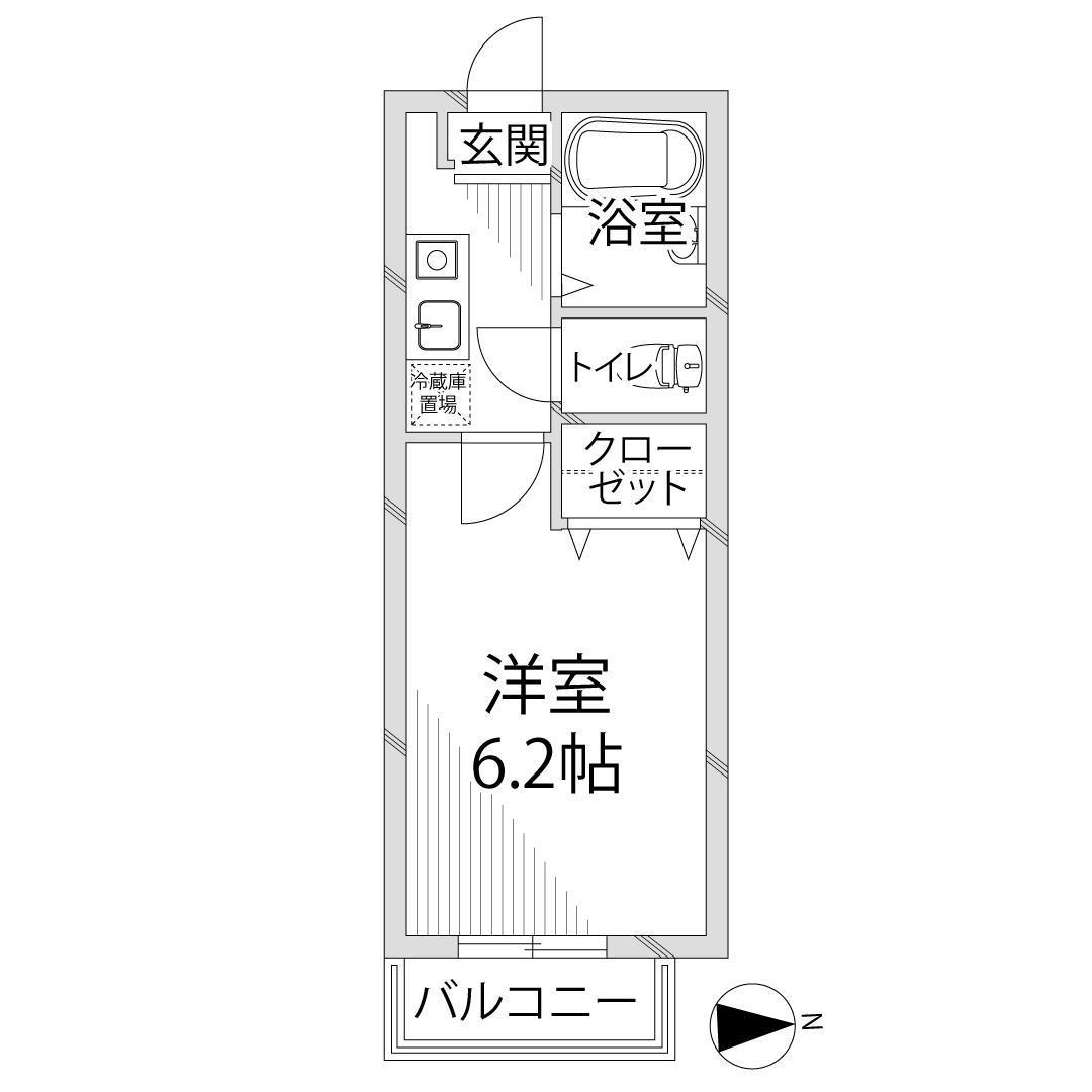 ナイスワン太子(1K/1階)の間取り写真