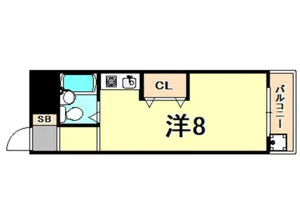 メゾーネ中尾(ワンルーム/2階)の間取り写真