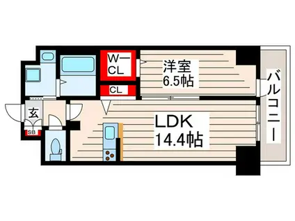 HORIZON RESIDENCE(1LDK/7階)の間取り写真