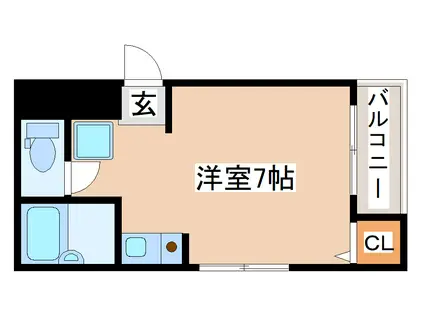 ベル板宿(ワンルーム/3階)の間取り写真