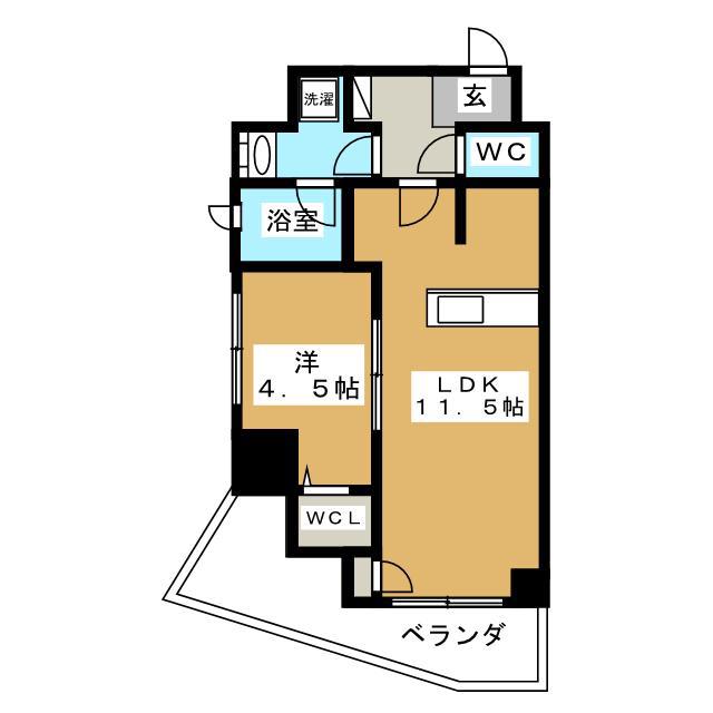 フェアリア 船橋本町(1LDK/3階)の間取り写真
