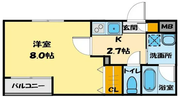 カーサ・レガーロ 1階階 間取り