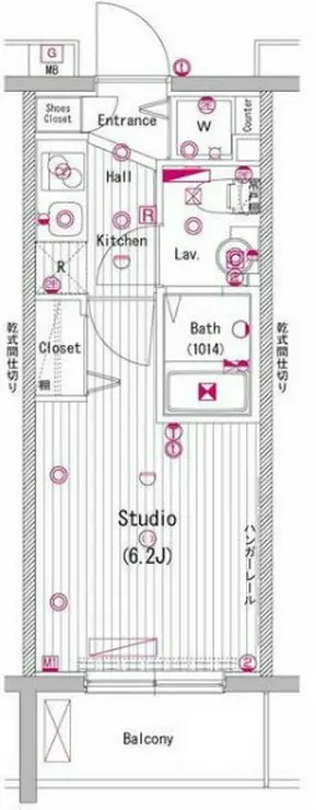 グランド・ガーラ代々木参宮橋 5階階 間取り