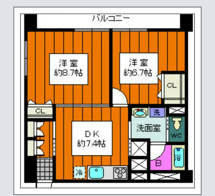マンションニュー行徳第2 5階階 間取り