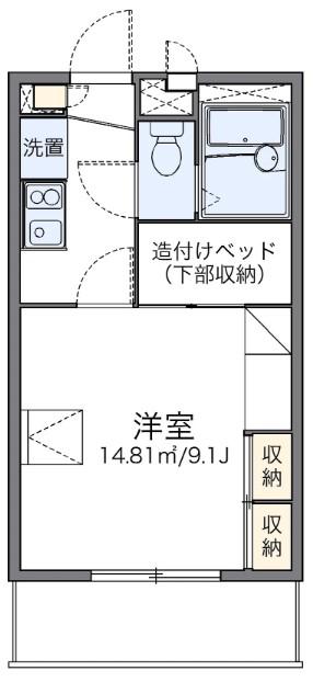 レオパレスアルナージ(1K/2階)の間取り写真