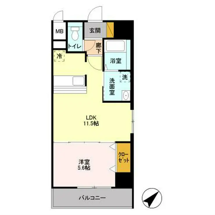 キャメロット新越谷 5階階 間取り