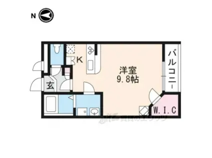 レオパレス島之内(ワンルーム/3階)の間取り写真