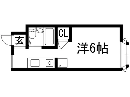 ウッド・ストック・マンション(ワンルーム/3階)の間取り写真