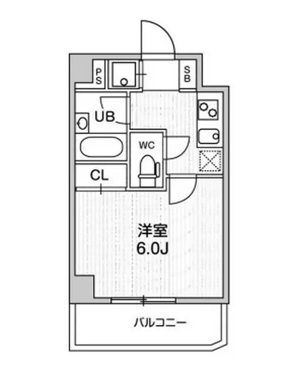 コンシェリア新橋 6階階 間取り