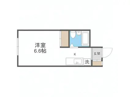 創成グランドハイツ(ワンルーム/9階)の間取り写真