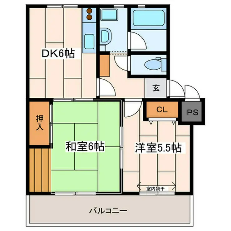 サニーヴィラ 4階階 間取り