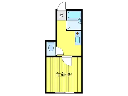 CASA北赤羽(1K/1階)の間取り写真