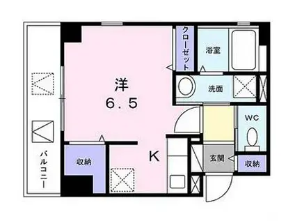 インプレス蒲田(1K/3階)の間取り写真