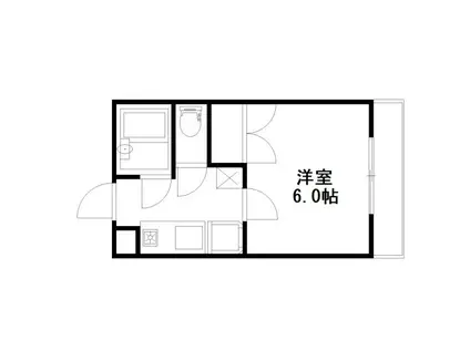 カサエスペランサ(1K/1階)の間取り写真
