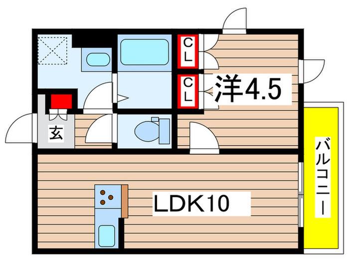 プラネッツ(1LDK/3階)の間取り写真