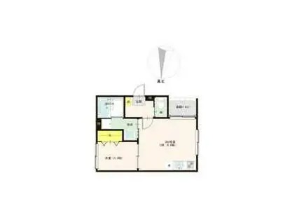 IL CIELOB(1LDK/3階)の間取り写真