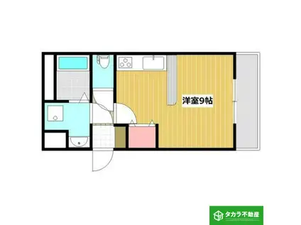 EXE大道町(ワンルーム/1階)の間取り写真