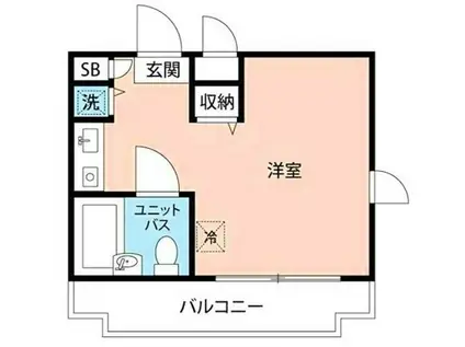 マイナビSTAYパレス新百合ヶ丘(ワンルーム/4階)の間取り写真