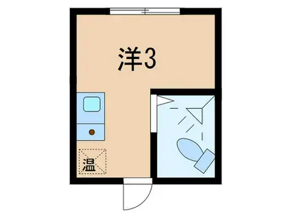 ダイヤモンドビル高田馬場(ワンルーム/3階)の間取り写真