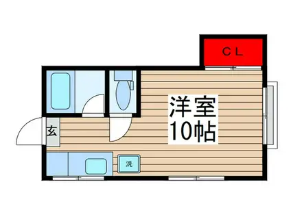 ベルメゾン南柏(ワンルーム/1階)の間取り写真