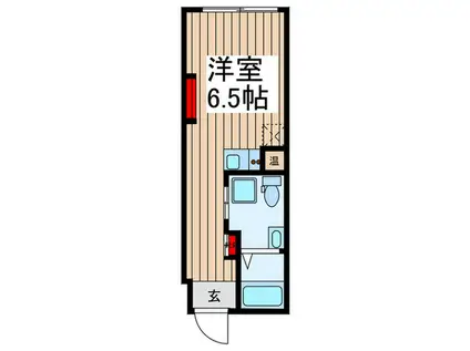 CORAL VILLA(ワンルーム/2階)の間取り写真