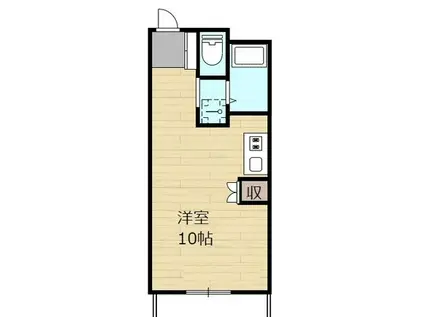 グレースマンション櫛原(ワンルーム/3階)の間取り写真