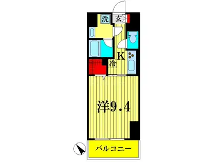 ジ アークトゥルス スピカ(1K/7階)の間取り写真