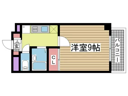 I・T第2ビル(1K/3階)の間取り写真