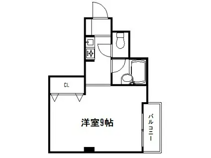 シングルハウスアトラクター(1K/2階)の間取り写真