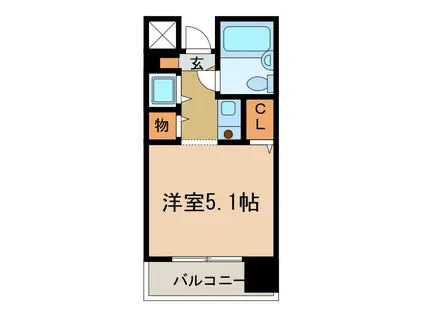 朝日プラザ河内長野デポーフロント(ワンルーム/4階)の間取り写真