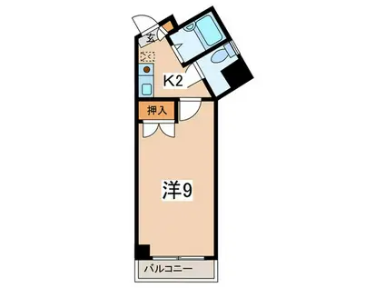 グランパーク六角橋(1K/3階)の間取り写真