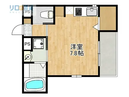 AVENIR NIGAWA(ワンルーム/1階)の間取り写真