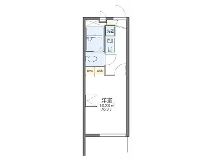 レオパレス千石和多宮(1K/2階)の間取り写真