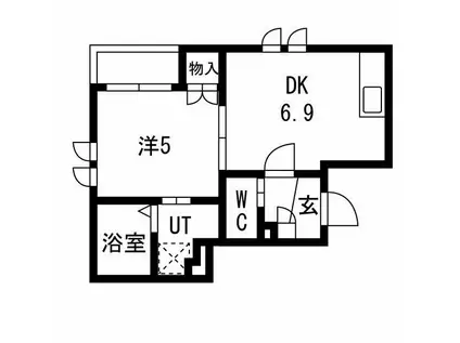 ASOBI-PALACE学芸大学(1DK/1階)の間取り写真