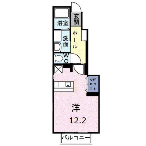 セレーナ(ワンルーム/1階)の間取り写真