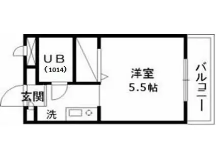 ジョイフル豊玉(1K/4階)の間取り写真