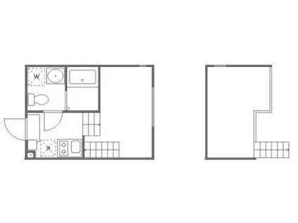 テラス祖師ヶ谷大蔵(ワンルーム/1階)の間取り写真