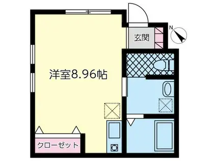 フィレンツェ東浅川(ワンルーム/1階)の間取り写真