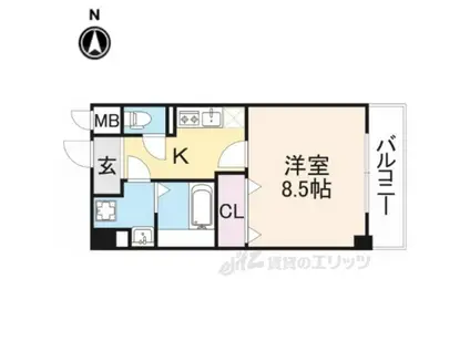 大東ビル(1K/2階)の間取り写真