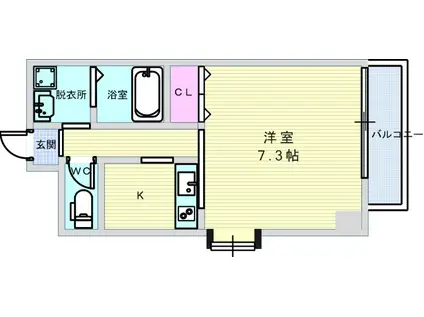 W IKEDA(1K/6階)の間取り写真