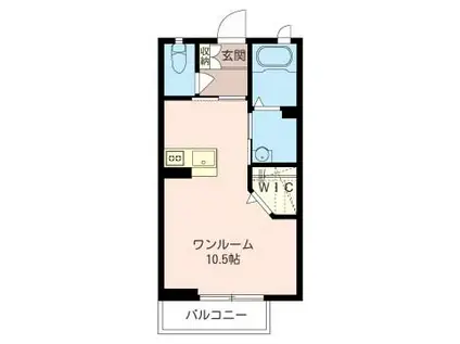 シャーメゾン宮前(ワンルーム/1階)の間取り写真