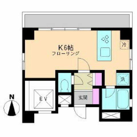 プレイス橋本(ワンルーム/3階)の間取り写真