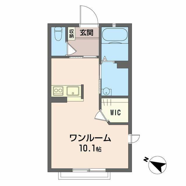 グランメール(ワンルーム/1階)の間取り写真